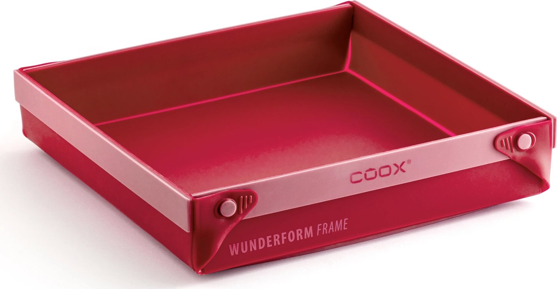 COOX Rozkladacia silikónová forma Wunderform Frame MQ, červená