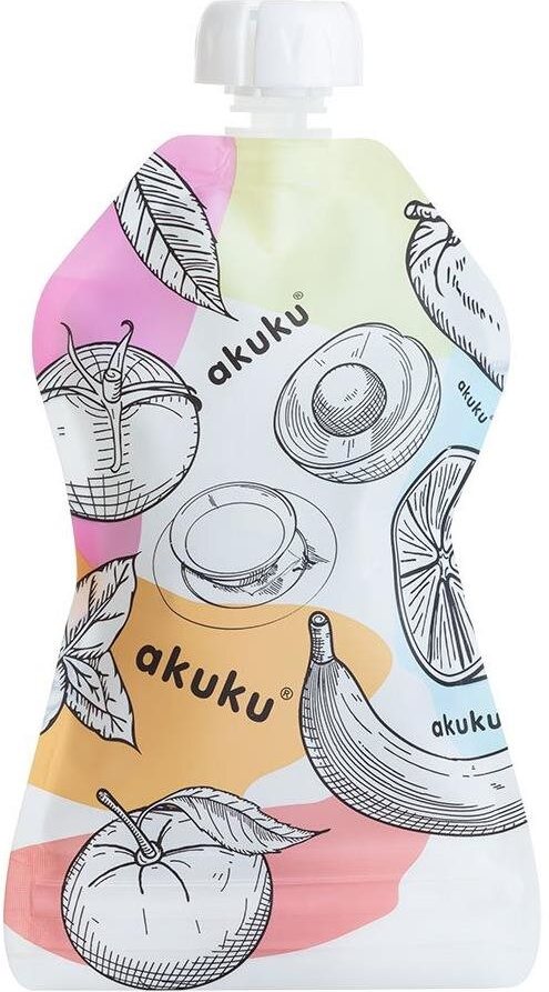 AKUKU vrecká na skladovanie pokrmov opakovane použiteľné 150 ml, 5 ks