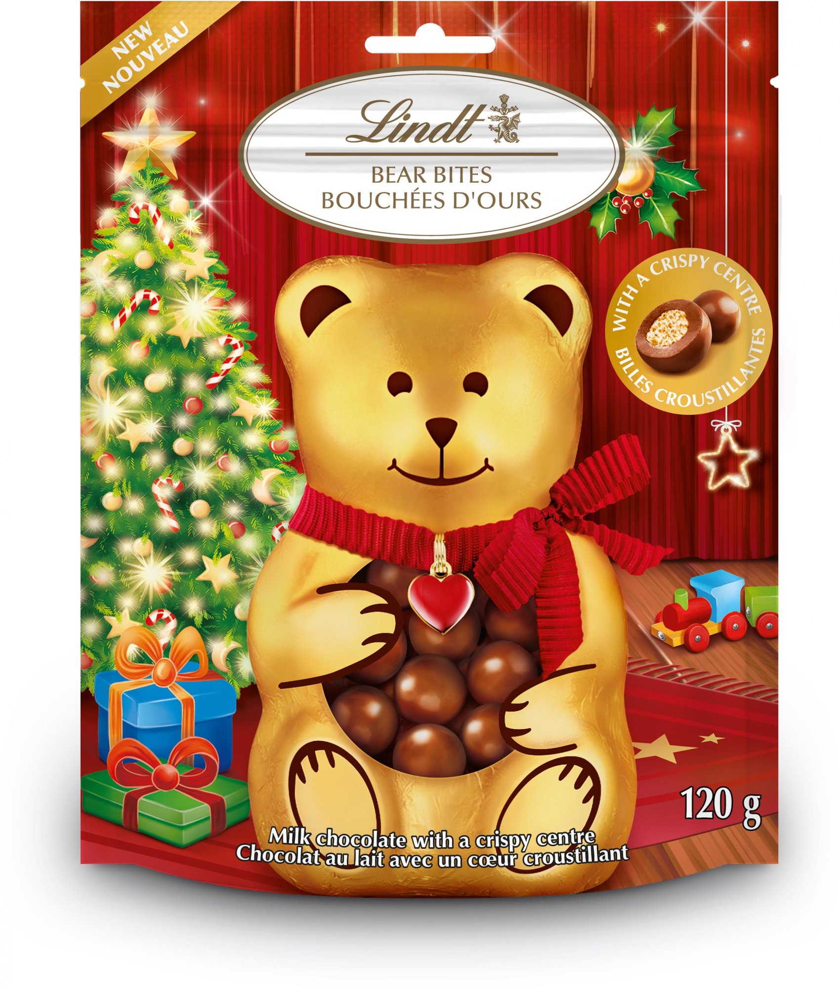 LINDT Teddy Milk Crispy Bites 120 g