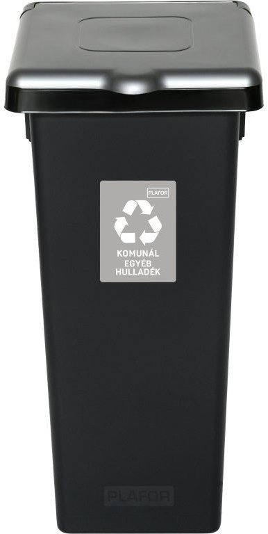 Igotrend Kôš separ. odpad 53 l FLAP BIN čierny/strieborný