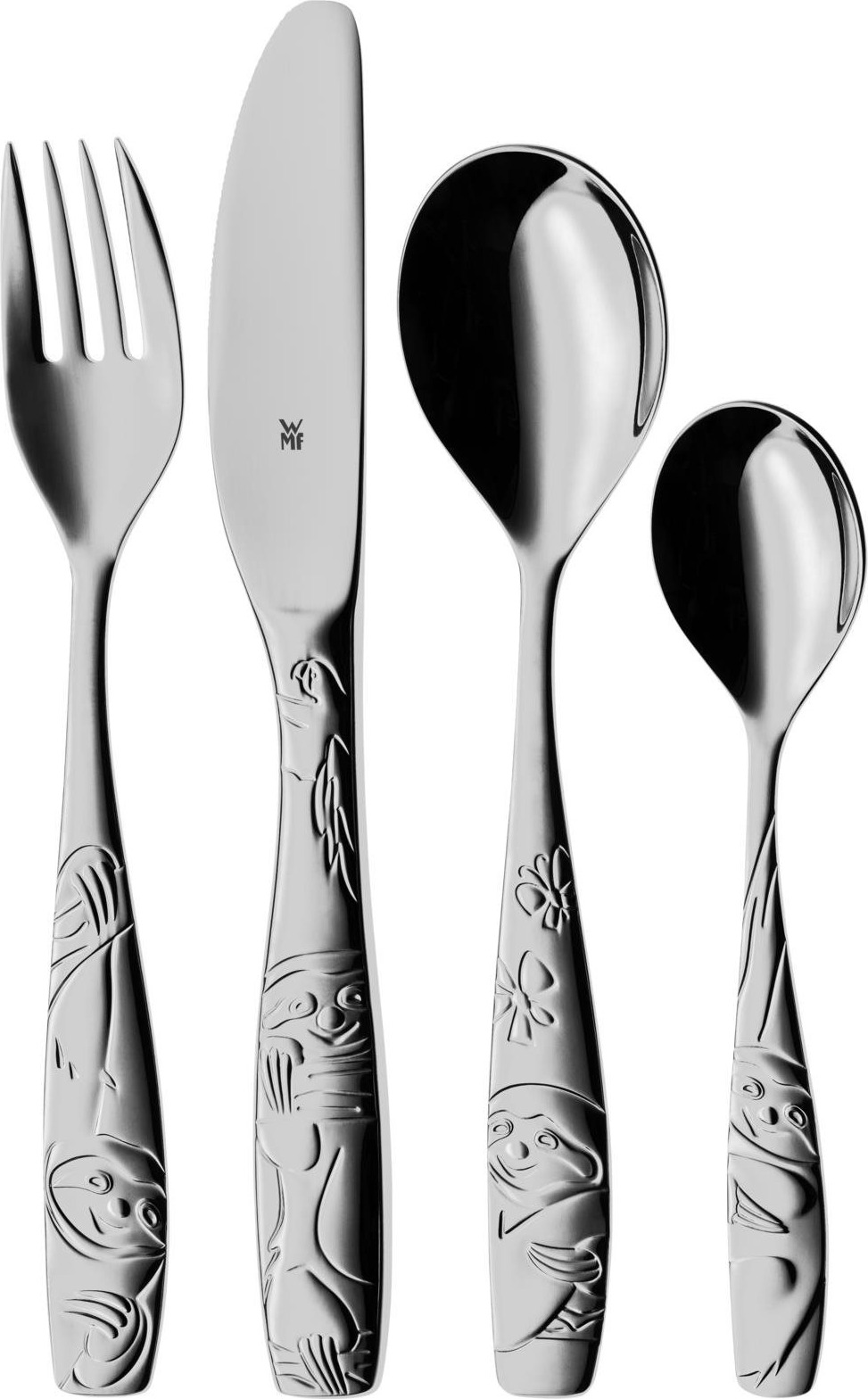 WMF 1286066040 Detská súprava príboru Leňochod, 4 ks