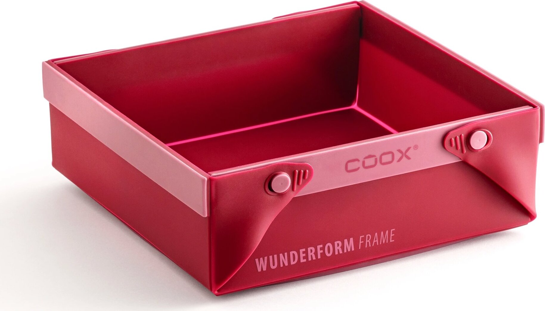 COOX Rozkladacia silikónová forma Wunderform Frame SQ, červená