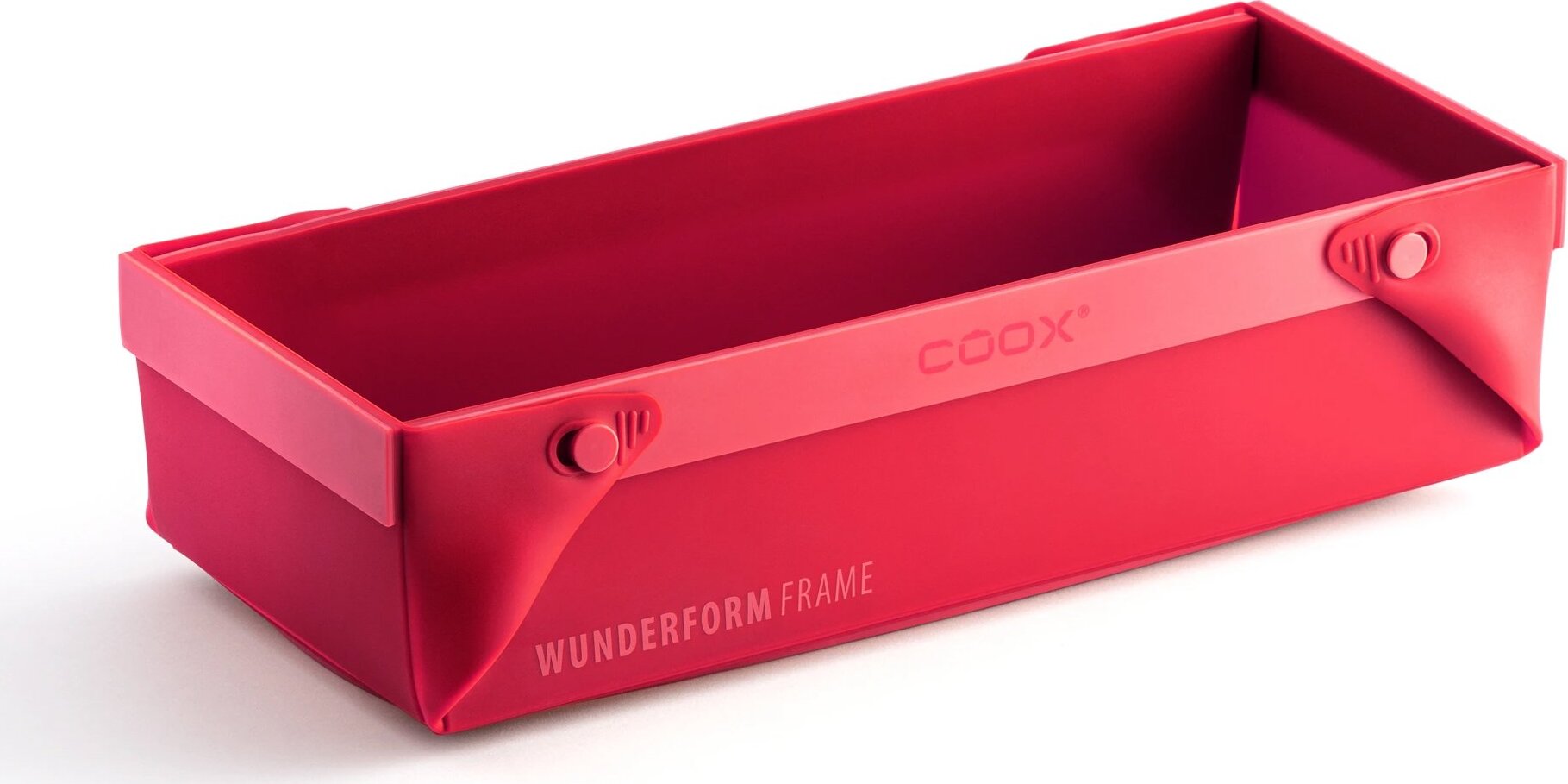 COOX Rozkladacia silikónová forma Wunderform Frame L, červená