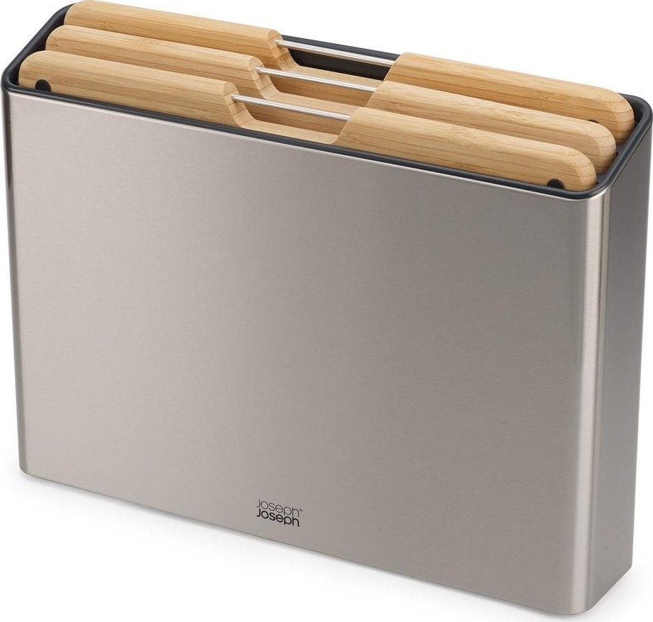 JOSEPH JOSEPH Folio 60229 Steel Bamboo Bambusové doštičky so stojanom Large 34 × 24 cm 4 ks