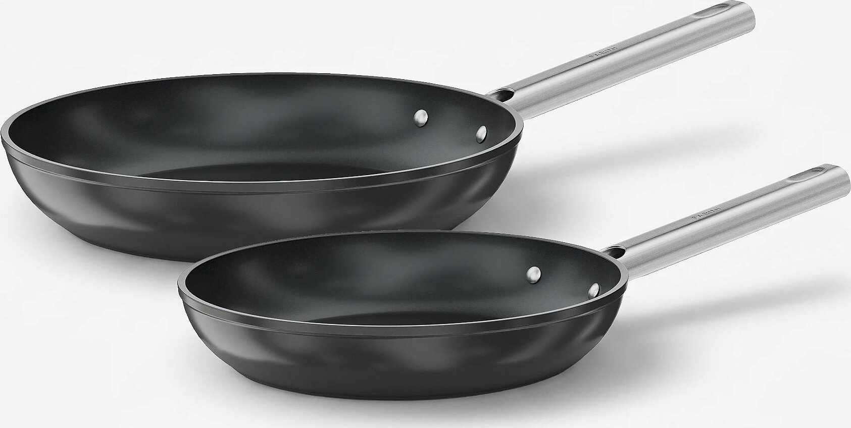 FABINI súprava panvíc Meda 5.0 Standard 24 cm + 28 cm, 2 diely, čierna