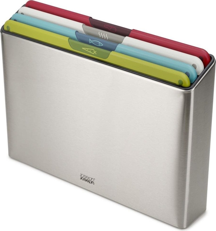 JOSEPH JOSEPH Folio Icon 60226 Steel Multicolour Doštičky na krájanie so stojanom Large 34 × 24 cm 4 ks