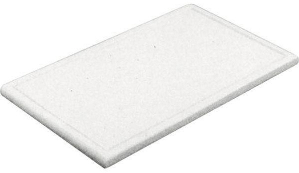 Gastro Doštička na krájanie plastová 32,5 × 26,5 × 2 cm GN 1/2, s drážkou, biela