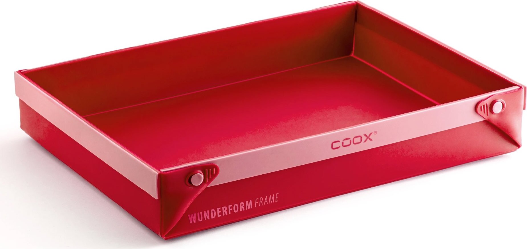 COOX Rozkladacia silikónová forma Wunderform Frame LQ, červená