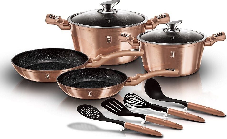 BerlingerHaus Sada riadu Rosegold Metallic Line 6 + 4 ks