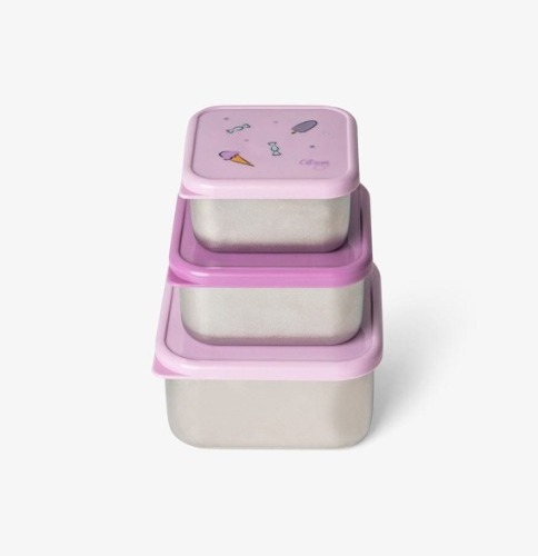 Citron Sada 3 stohovateľných boxov Stormy Unicorn
