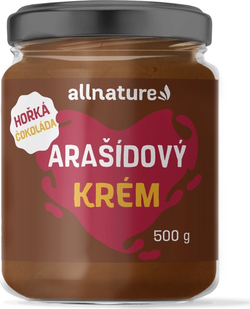 Allnature Arašidový krém s horkou čokoládou 500 g