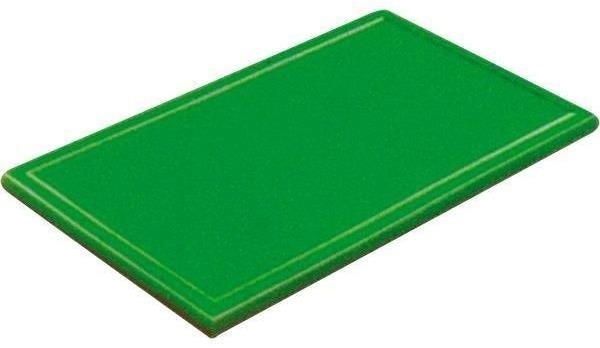 Gastro Doštička na krájanie plastová 32,5 × 26,5 × 2 cm GN 1/2, s drážkou, zelená