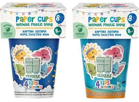Intertan SA Tessera Téglik papierový pre deti na vodnej báze Drop & Ray 240 ml, 2× 8 ks