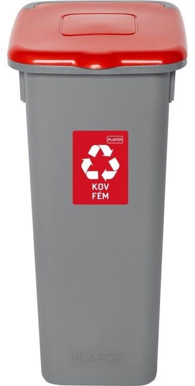 Igotrend Kôš separ. odpad 53 l FLAP BIN sivý/červený