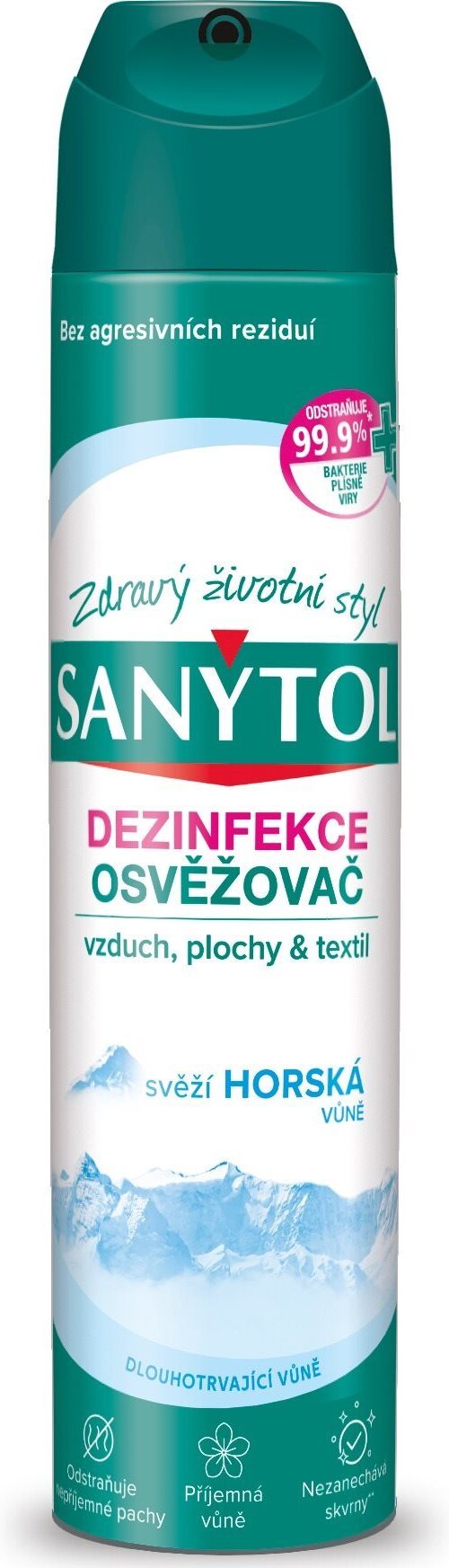 SANYTOL Dezinfekčný osviežovač vzduchu, horská vôňa 300 ml