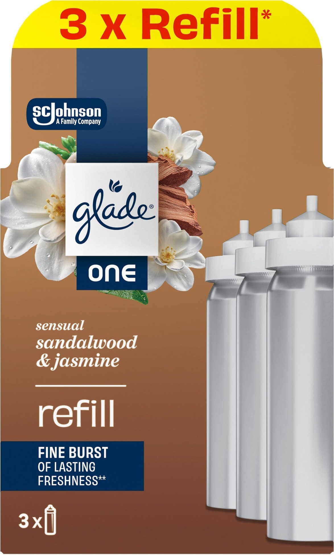 GLADE One Sensual Sandalwood & Jasmine náplň 3× 10 ml