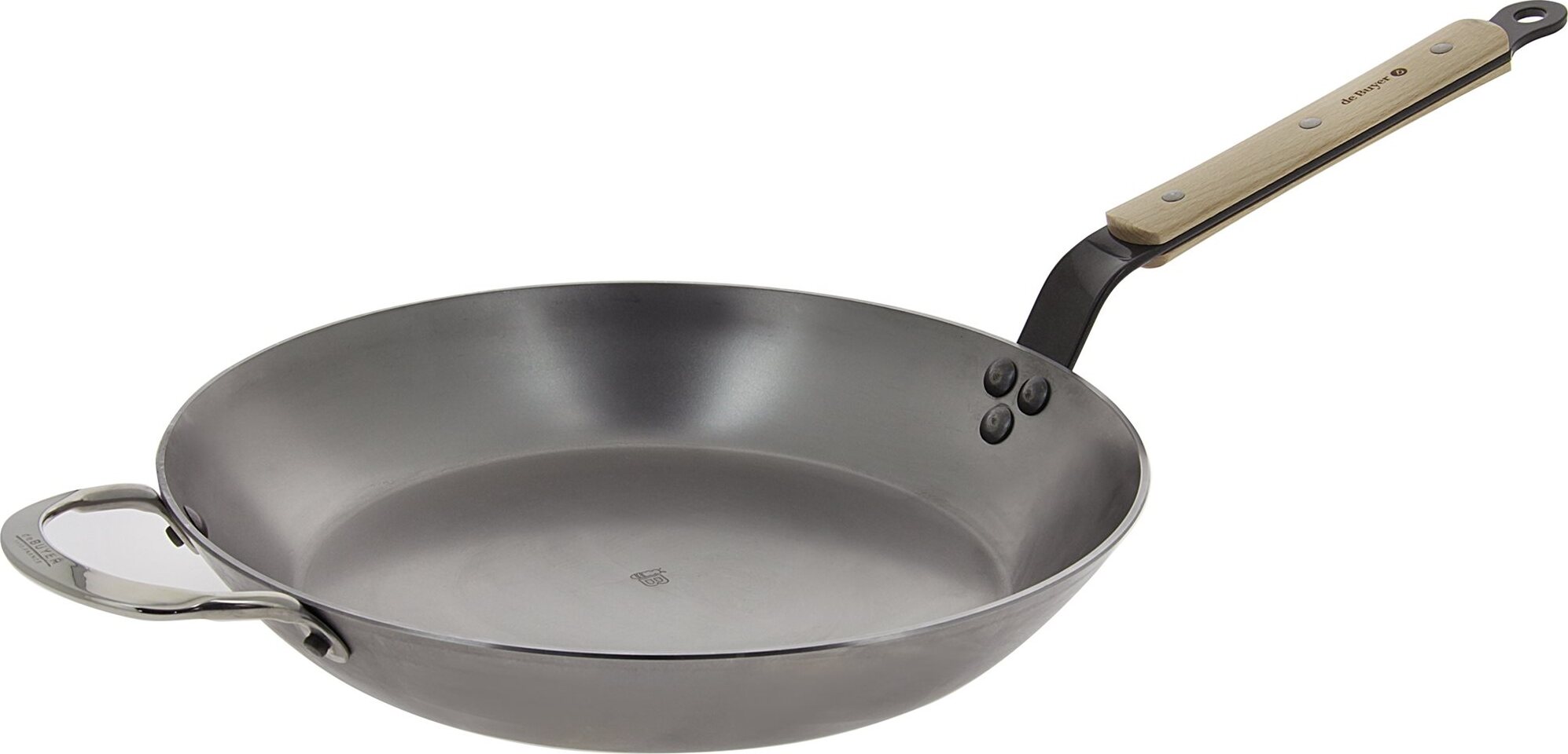 de Buyer Oceľová panvica 32 cm Mineral B Element s drev. rukoväťou 5710.32