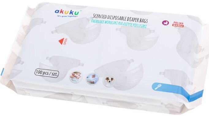 AKUKU voňavé vrecká na použité plienky 100 ks