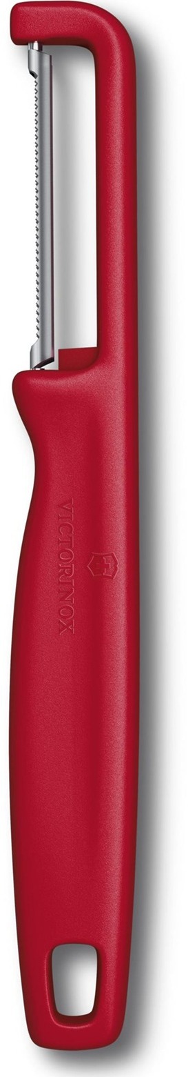 Victorinox Škrabka Iota s vrúbkovaným ostrím červená