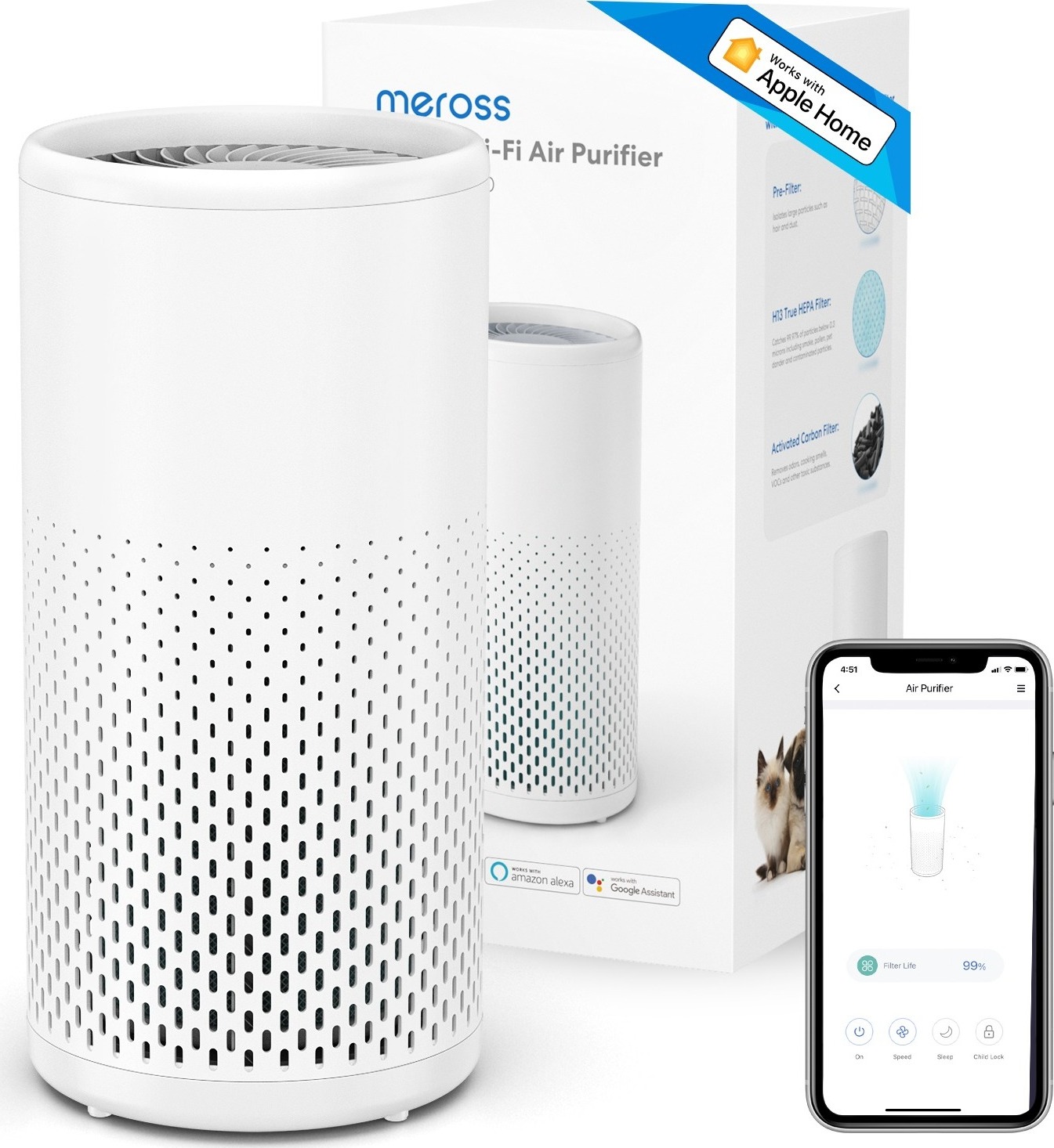 Meross Smart WiFi Air Purifier