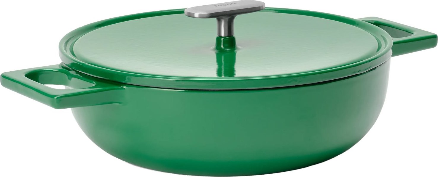 FABINI Servírovacia tegame panvica s pokrievkou Mattia 3.0 Standard 26 cm, lesklá zelená