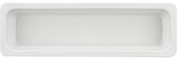 SCHÖNWALD Gastronádoba 2/4 , 530 × 162 mm, v = 20 mm, biela, porcelán