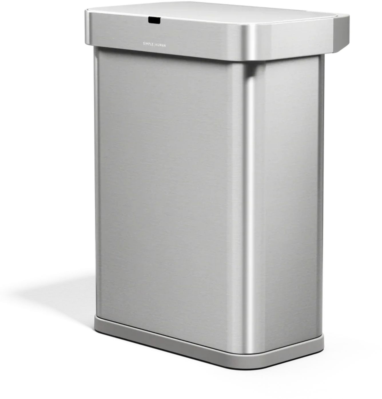 Simplehuman Sensor bezdotykový odpadkový kôš s hlasovým ovládaním 58 l, nehrdzavejúca oceľ