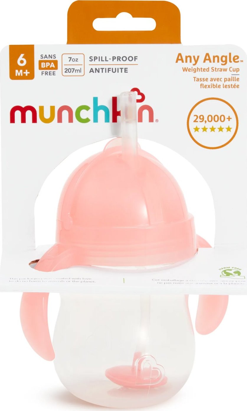 Munchkin Click Lock™ Tip & Sip hrnček, 207 ml, 6m+, ružový