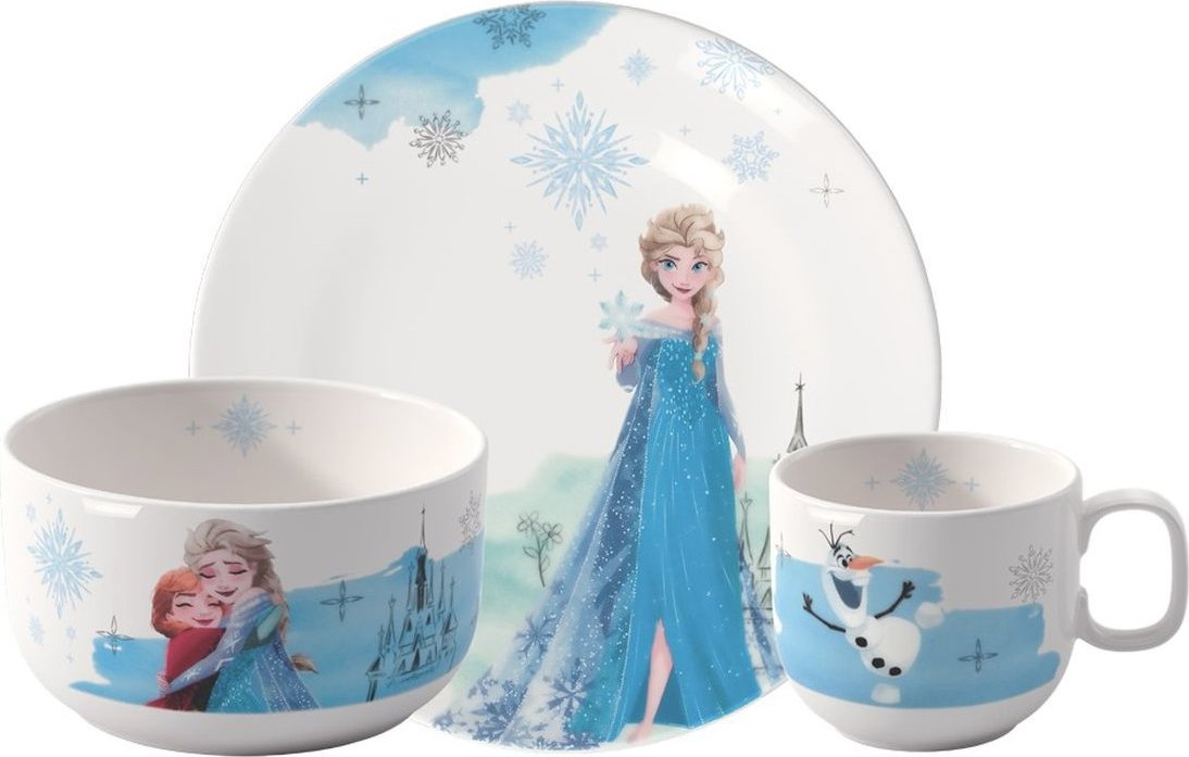 Detská jedálenská súprava z kolekcie DISNEY FROZEN 3 ks