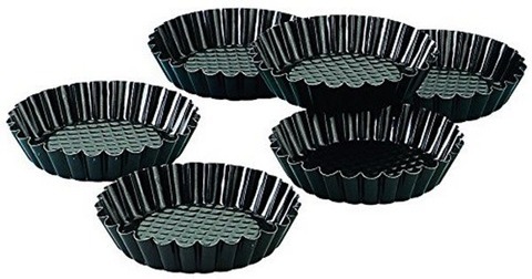 ZENKER Formičky na tartaletky 6ks BLACK METALLIC