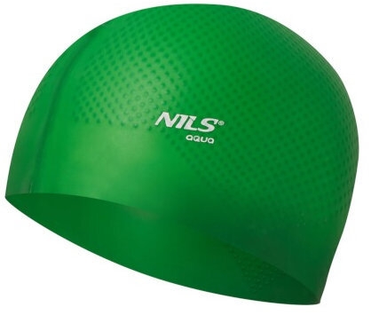 NILS Aqua Silikónová čiapka NQC Dots zelená