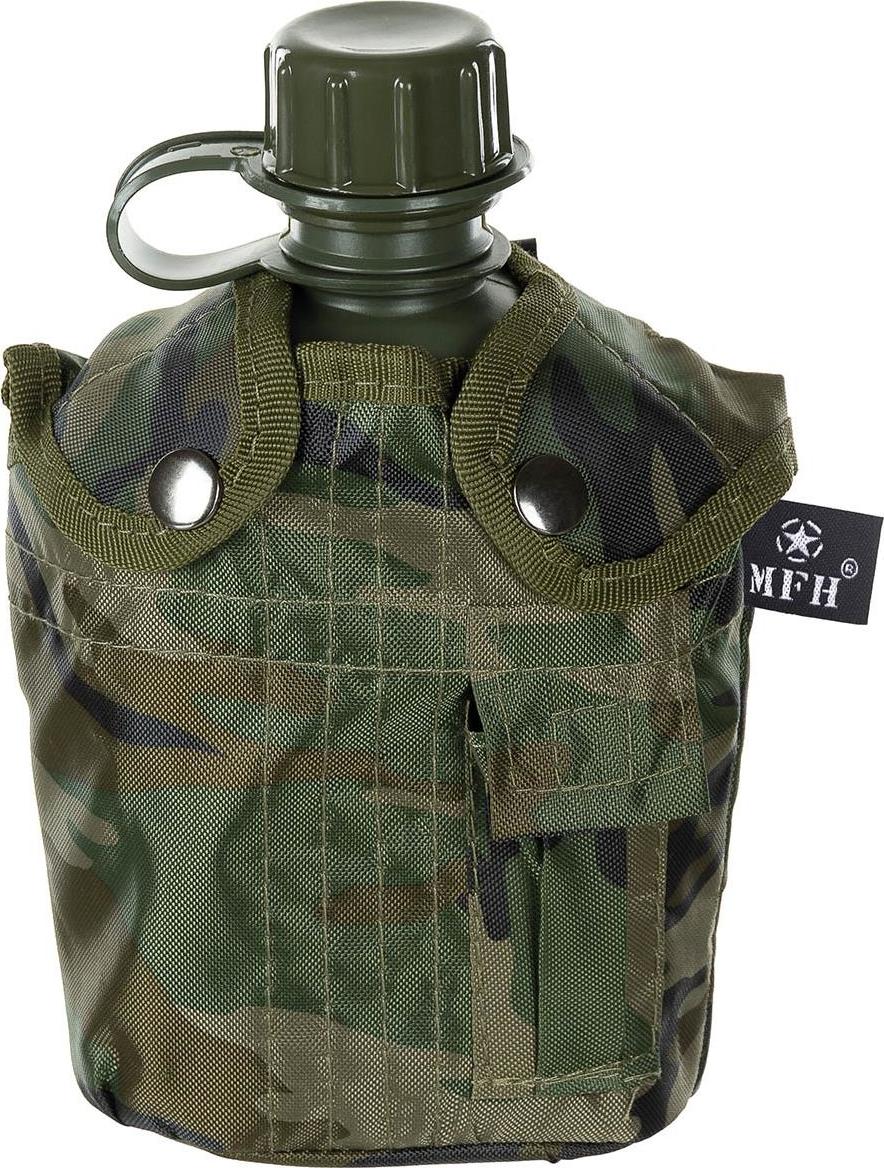 Max Fuchs AG Fľaša poľná US nylonový poťah Woodland 1000 ml