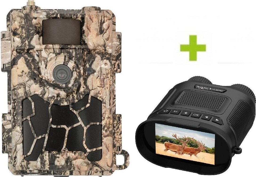 Fotopasca OXE Spider 4G a binokulárne nočné videnie OXE DV29 + 32 GB SD karta, statív