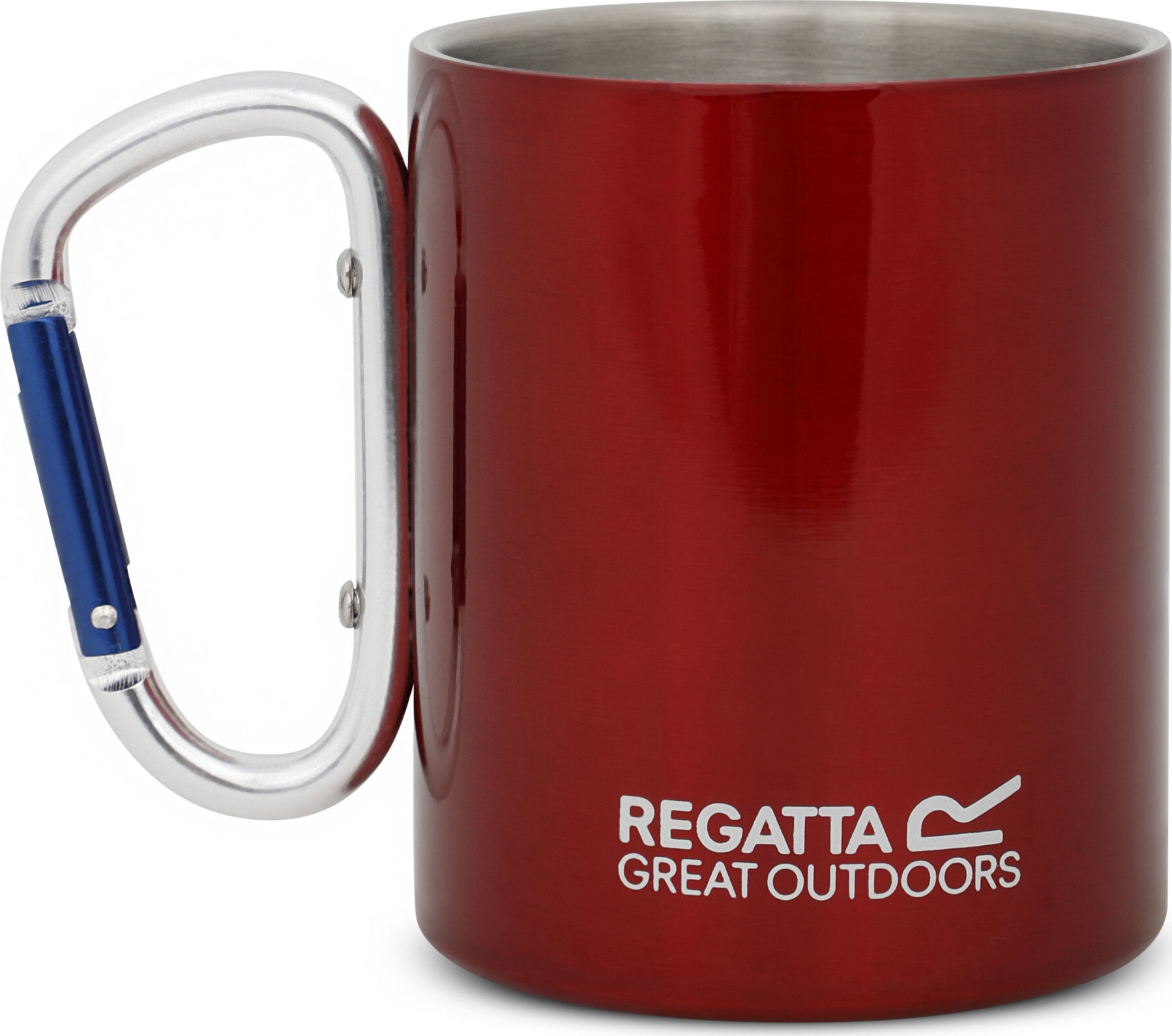 Regatta Steel Mug Karabiner red