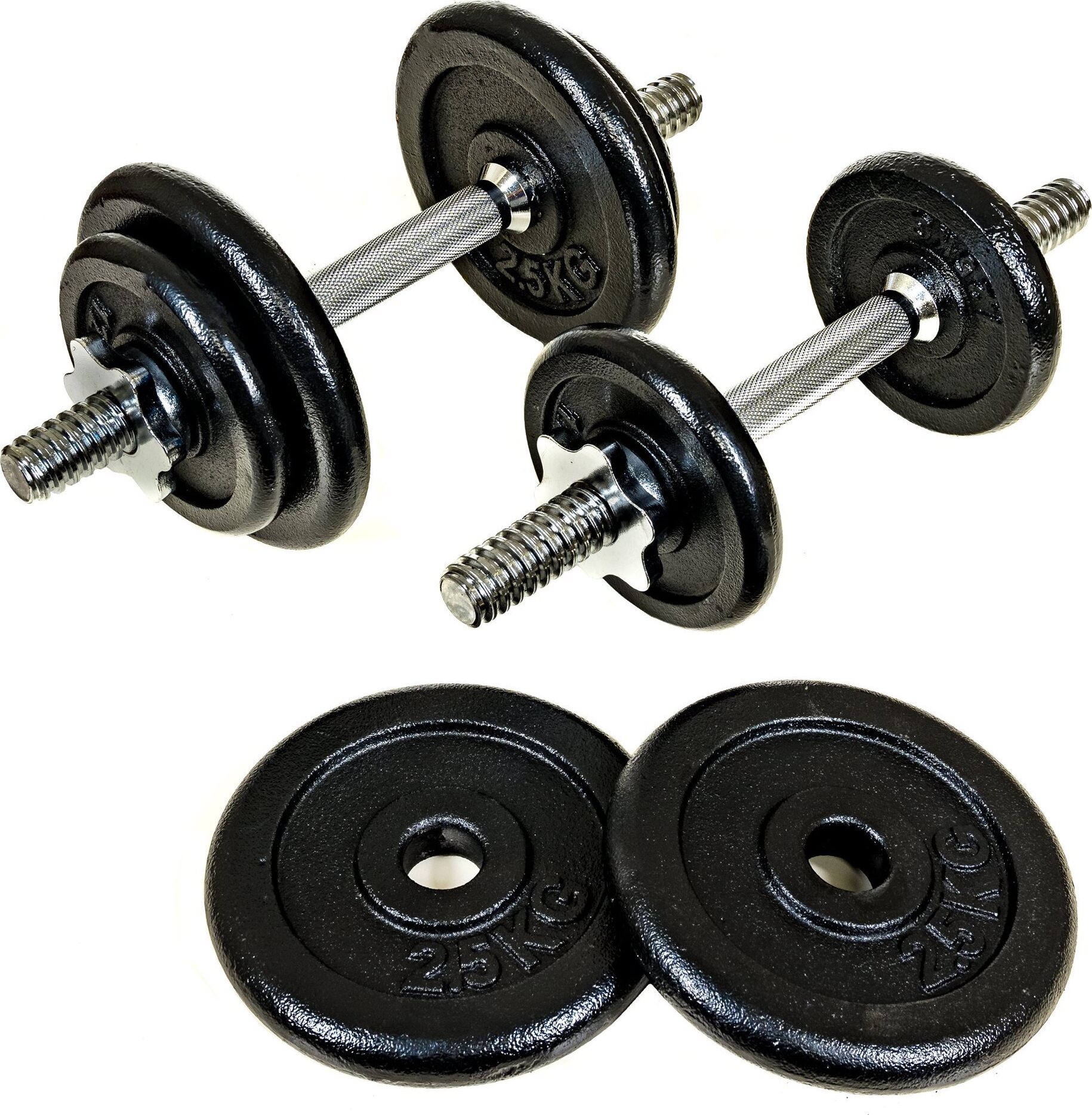 Stormred Painted Dumbbell Set 18 kg Black