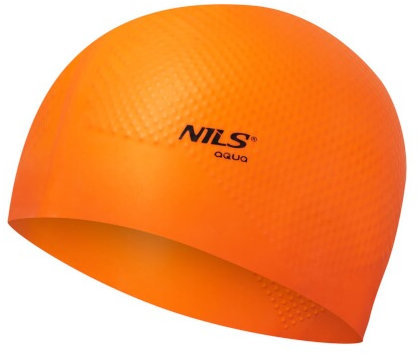 NILS Aqua Silikónová čiapka NQC Dots oranžová