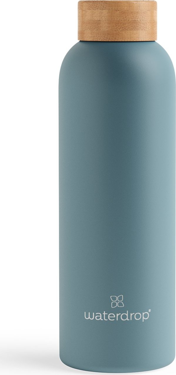 Waterdrop Termo fľaša tyrkysová nerez mat 600 ml