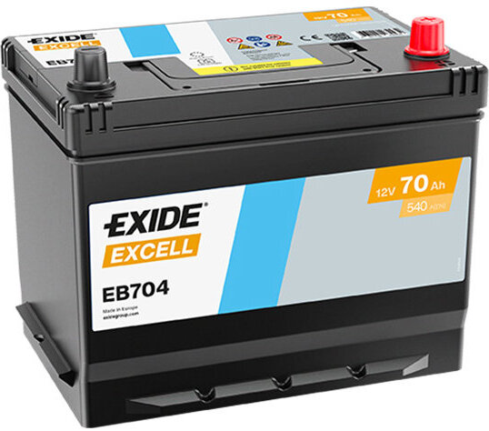 EXIDE Excell 70 Ah, 12 V, EB704