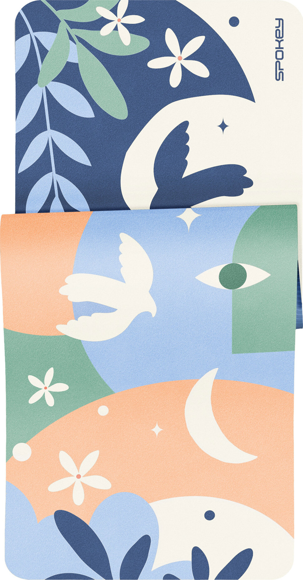 Spokey Harmony Mat – Semišová podložka na jogu, 173 × 61 × 0,4 cm