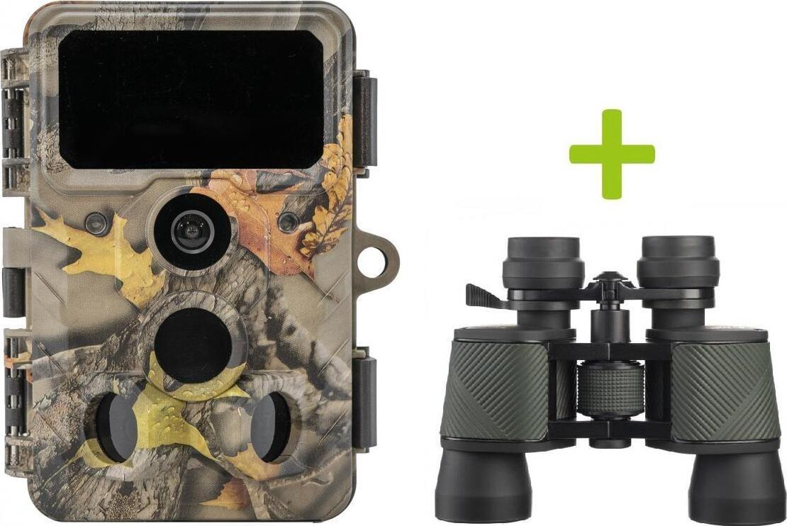 Fotopasca OXE WiFi Lovec RD3019 a klasický ďalekohľad FOMEI 7-21x40 ZCF Zoom + 32 GB SD, 8 ks batéri