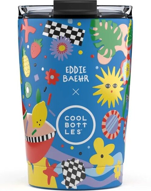 Cool Bottles Nerezový termohrnček Eddie Baehr – Sunshine Fiesta 330 ml