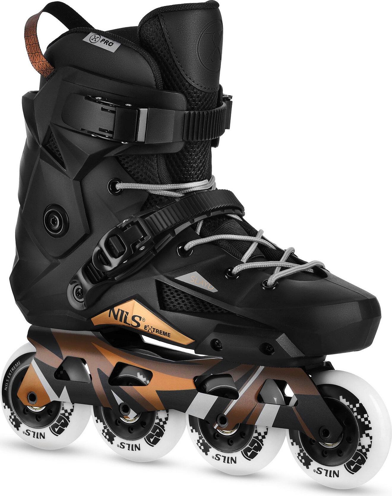 NILS Extreme NA1601 Slayd, slalomové, čierne veľ. 36