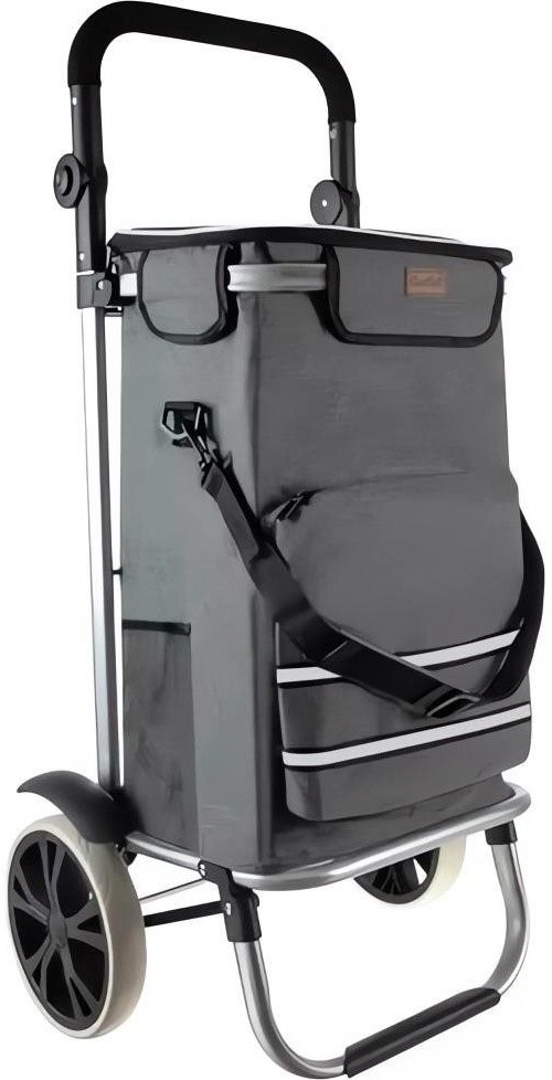 Gardlov 23187 Nákupná taška na kolieskach 40 l, sivá
