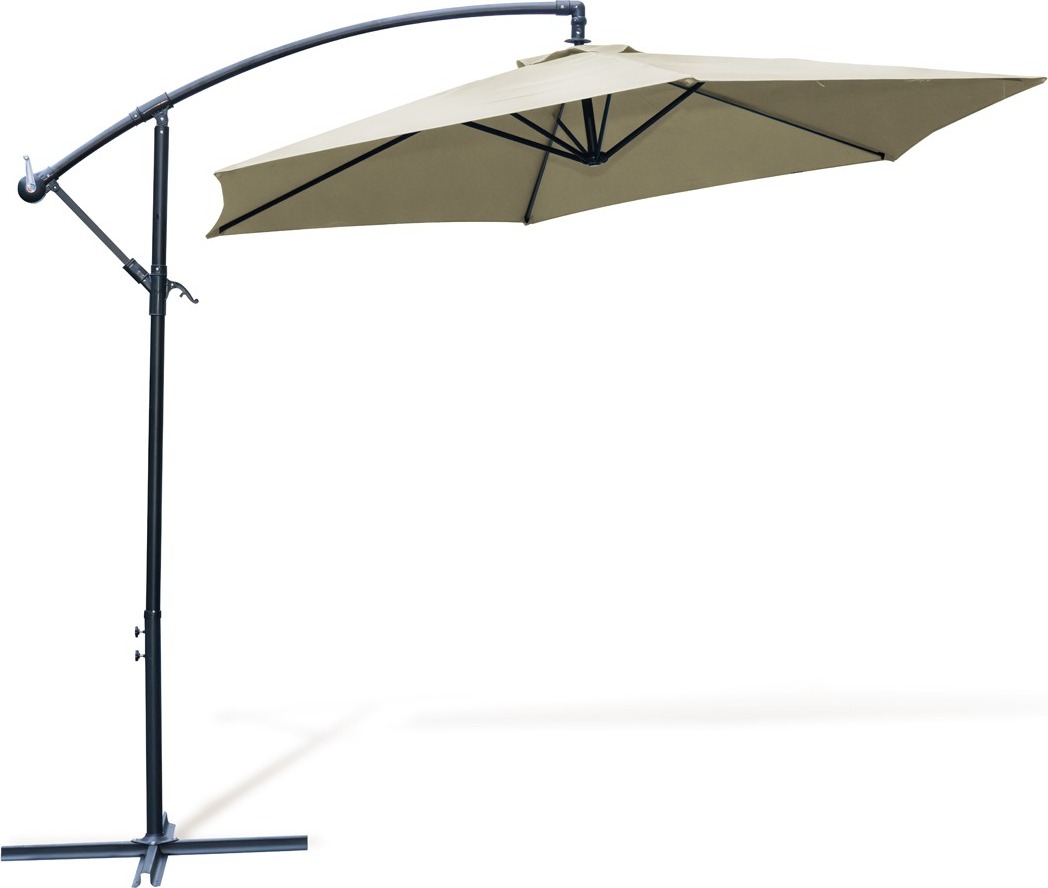 TEXIM Slnečník HOOK, priemer 3 m, béžový