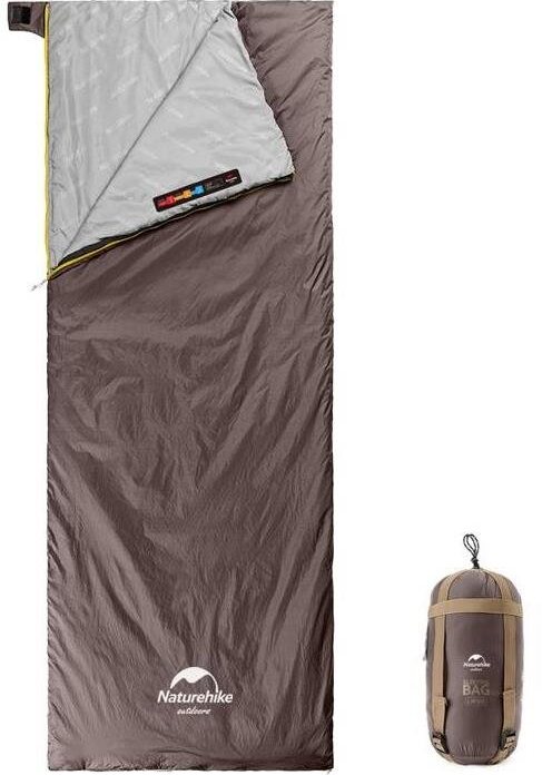 Naturehike hnedý mini ultralight LW180 spací vak, veľ. XL