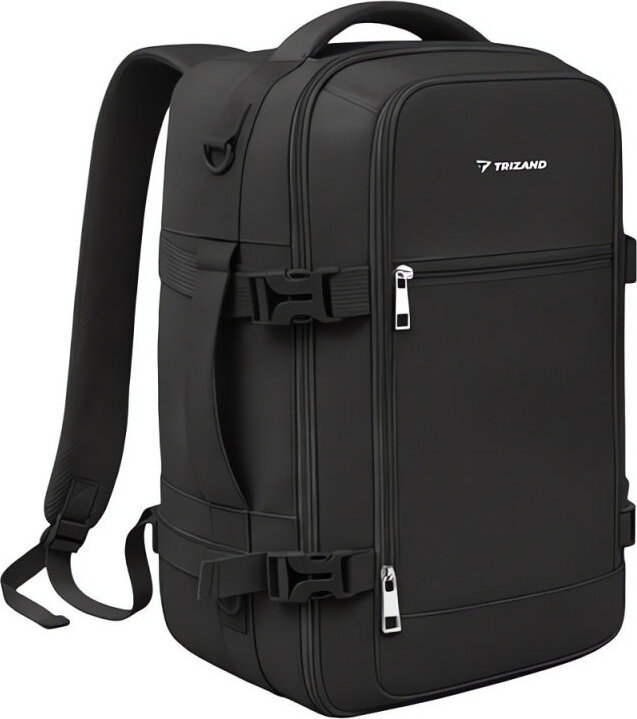 Trizand 27657 Cestovný batoh do lietadla 20 l, 40 × 25 × 20 cm, čierny