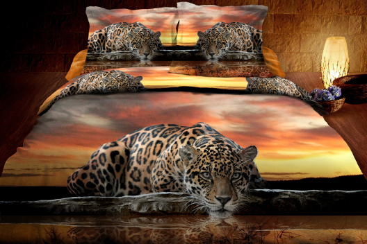 Vyspimese.cz Popelínové ložní povlečení Leopard
