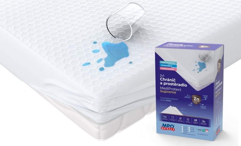 MPO Matrace Chránič a prostěradlo 2v1 MPO MediProtect Supreme 80x200 cm
