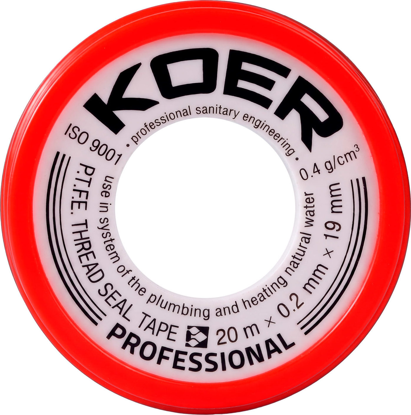 KOER Teflónová tesniaca páska, 20 × 19 × 0,2 mm, STP-01 PRO