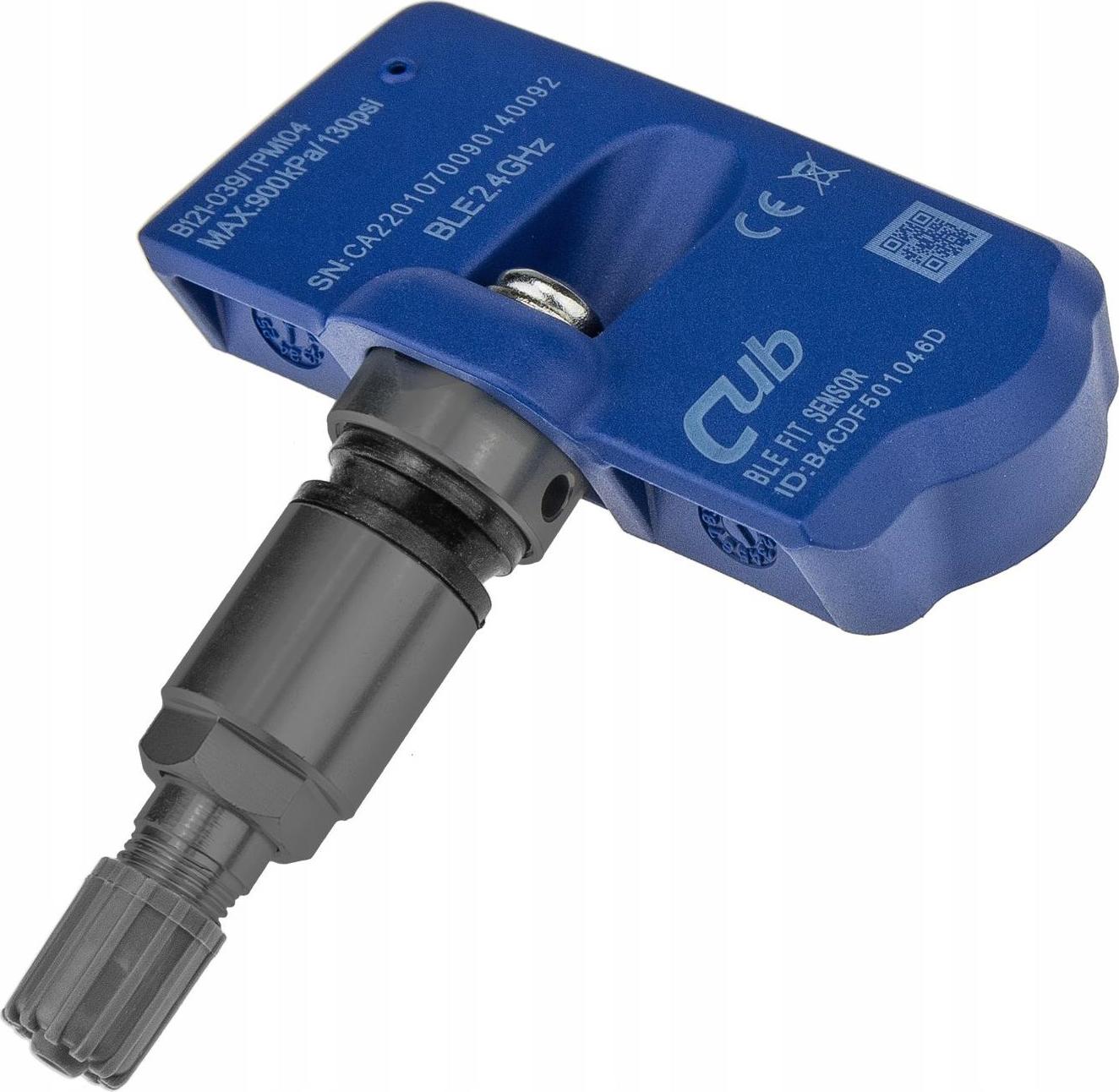 CUB ventil TPMS TESLA, Bluetooth 2,4 GHz, čierny